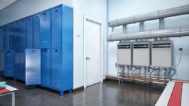 Rheem commercial tankless rack system