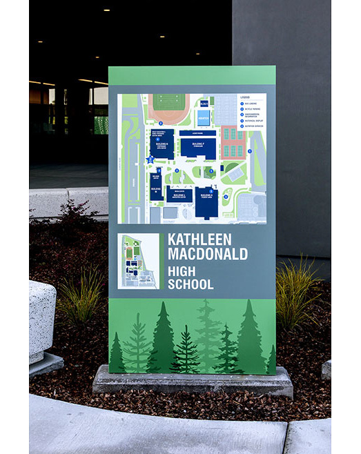 Kathleen MacDonald High School campus map
