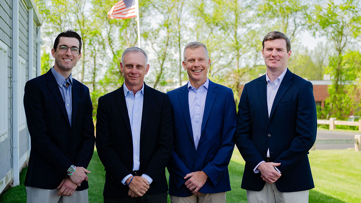 The principles of Davenport Associates. From left to right: Phil Reid, Dan Davenport, Ryan Davenport and Ken Reid.