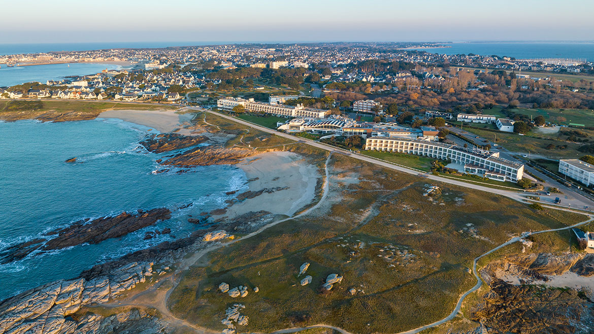 Overhead view of the Sofitel Quiberon in France.