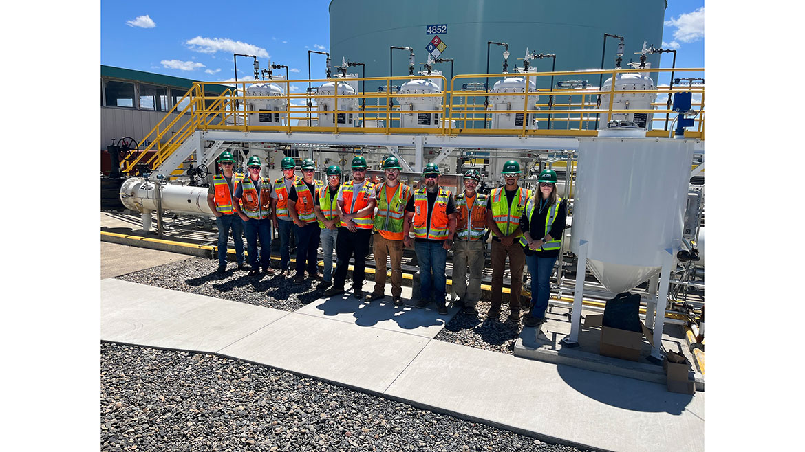 The JH Kelly project team at a new aviation fueling facility at Portland International Airport.