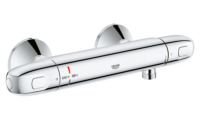 The Grohtherm 1000 thermostatic bath mixer; universal design, aging-in-place, ADA-compliant, remodeling, plumbing codes, shower systems