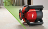 Hilti rotating laser; hydronic products, plumbing products, tools, green heating