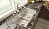 Moen lower center-divide kitchen sinks