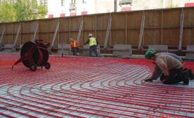 A REHAU snow- and ice-melting system is installed at Union Station in Toronto.